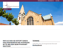 Tablet Screenshot of evkirche-ellerstadt.de